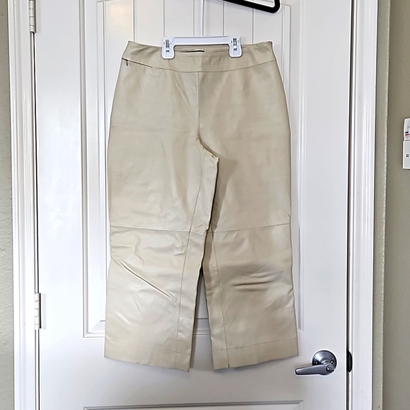 Express Size 9/10 100% Leather Capris - Picture 2 of 4